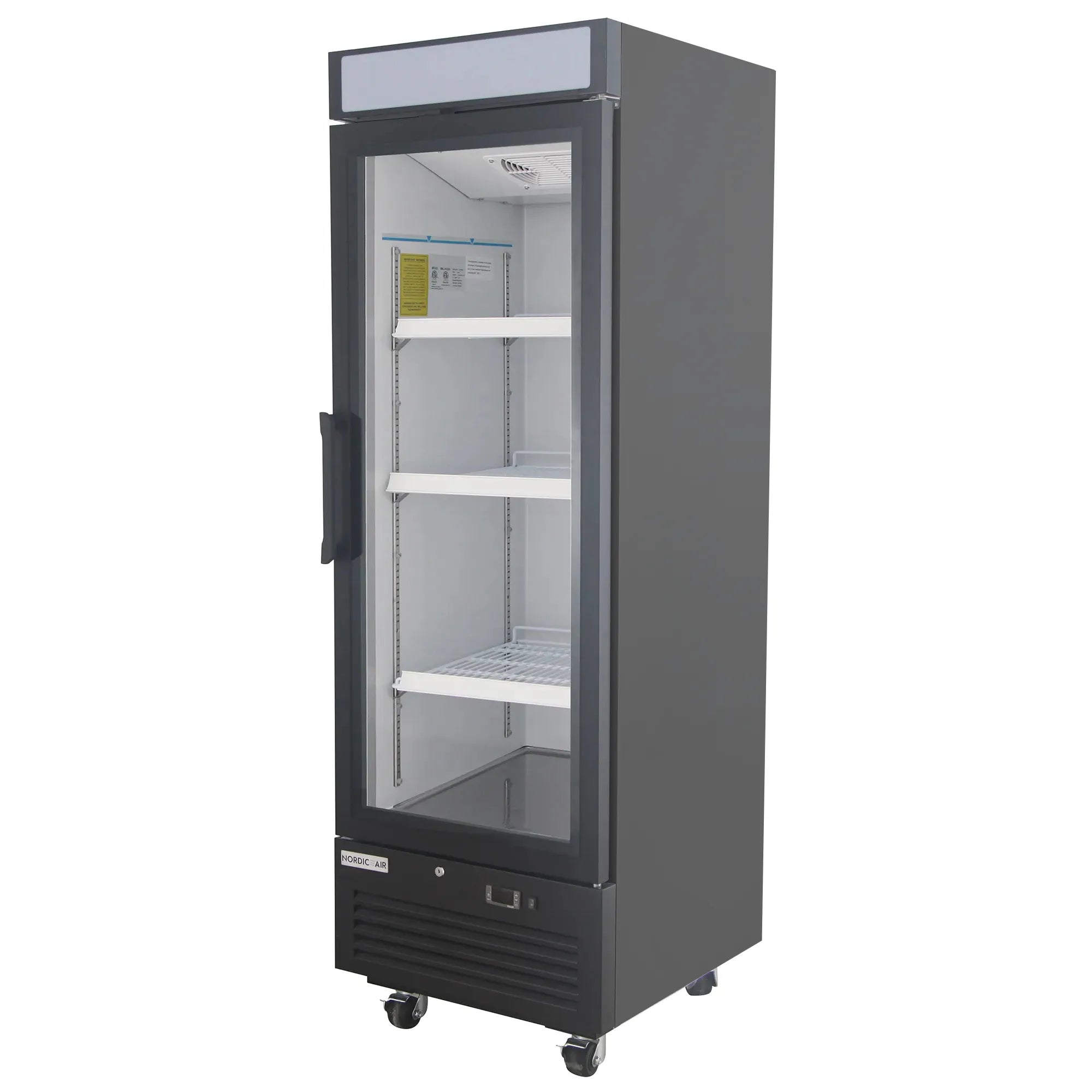 Nordic Air GFM-15C Single Swing Glass Door 25" Wide Display Freezer-Phoenix Food Equipment