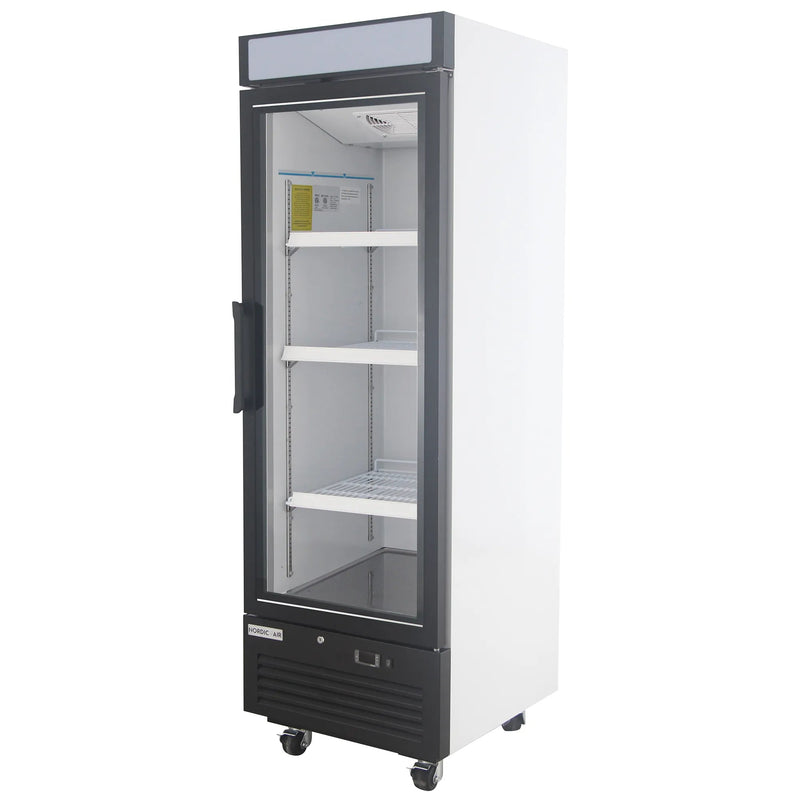 Nordic Air GFM-15C Single Swing Glass Door 25" Wide Display Freezer-Phoenix Food Equipment