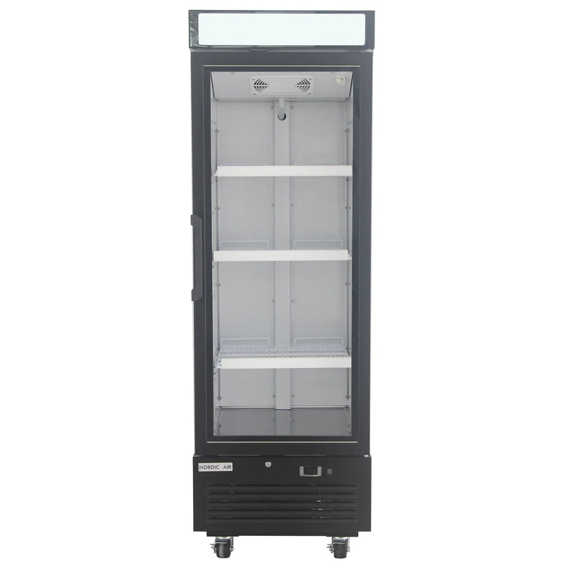 Nordic Air GFM-15C Single Swing Glass Door 25" Wide Display Freezer-Phoenix Food Equipment