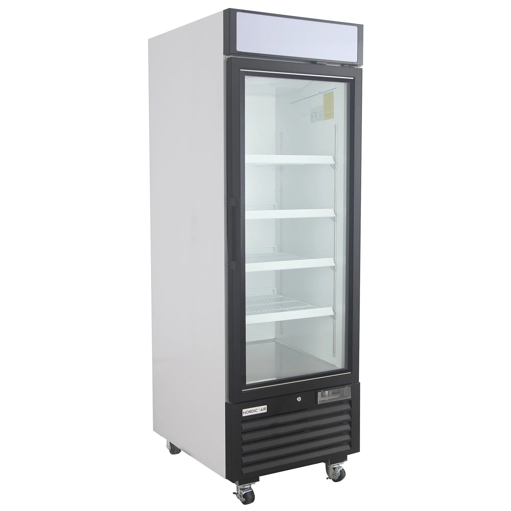 Nordic Air GFM-22C Single Swing Glass Door 27" Wide Display Freezer-Phoenix Food Equipment