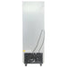 Nordic Air GFM-22C glass door display freezer, rear view showing the grey back panel and bottom compressor