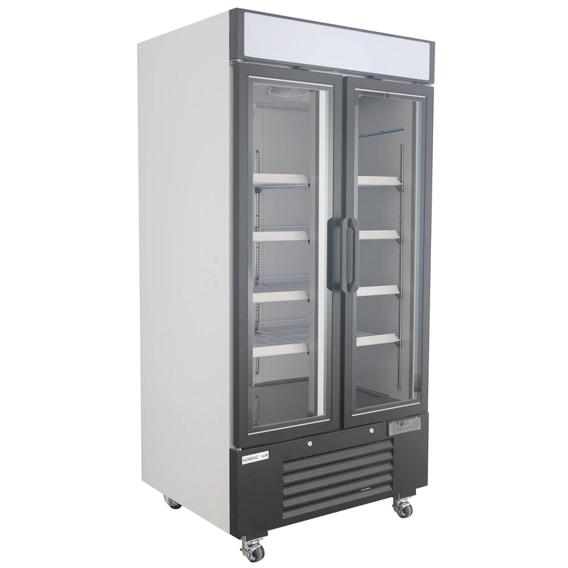 Nordic Air GFM-34C Double Swing Glass Door 40" Wide Display Freezer-Phoenix Food Equipment