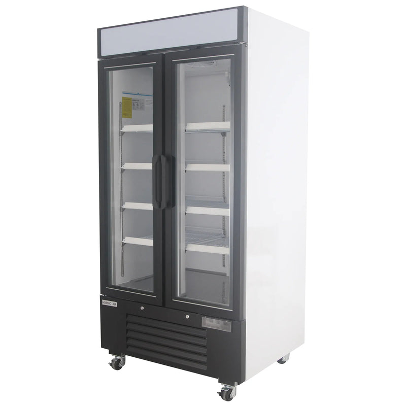 Nordic Air GFM-34C Double Swing Glass Door 40" Wide Display Freezer-Phoenix Food Equipment