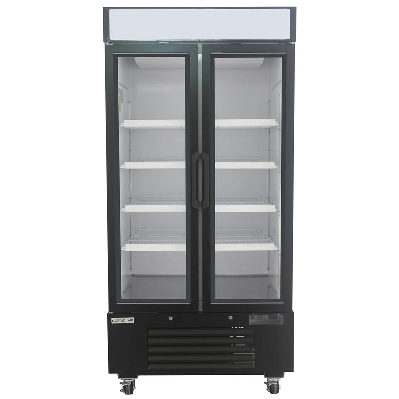 Nordic Air GFM-34C Double Swing Glass Door 40" Wide Display Freezer-Phoenix Food Equipment