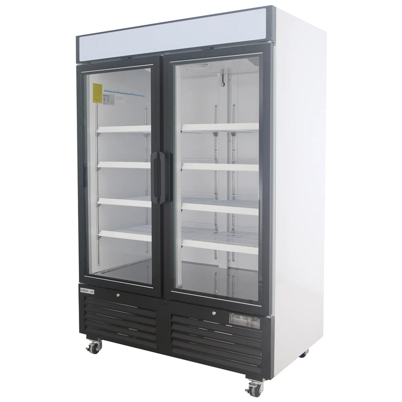 Nordic Air GFM-48C Double Swing Glass Door 54" Wide Display Freezer-Phoenix Food Equipment