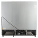 Nordic Air GFM-73C glass door display freezer, rear view showing the grey back panel and bottom compressor