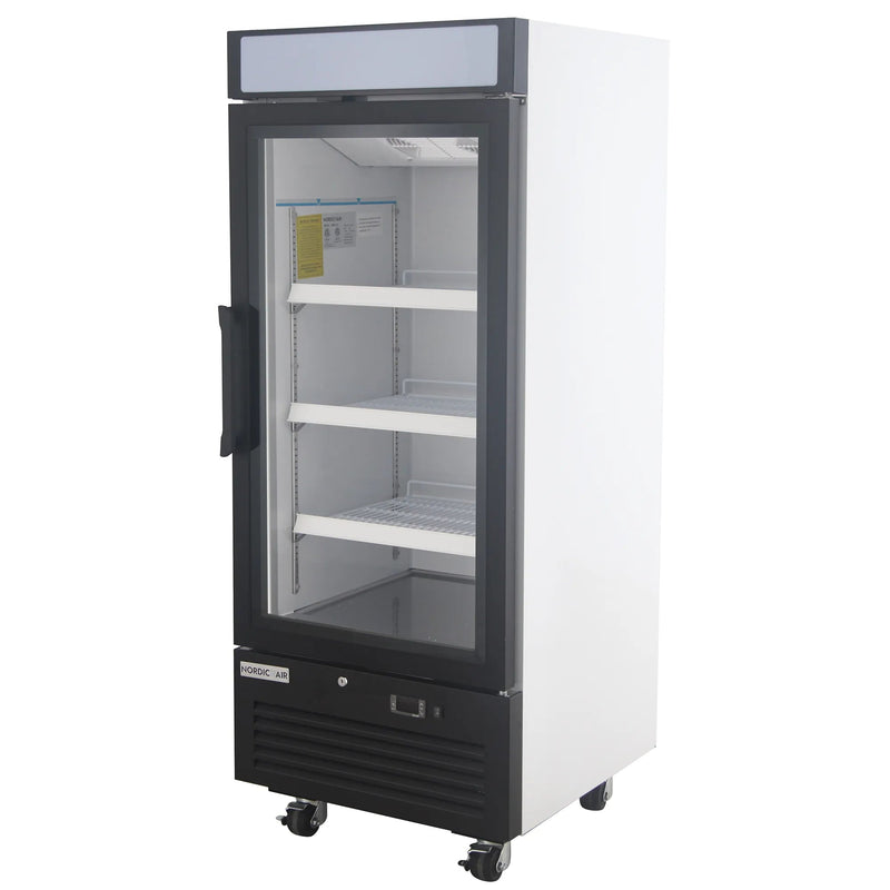 Nordic Air GRM-12C Single Door 25" Wide Glass Display Refrigerator-Phoenix Food Equipment