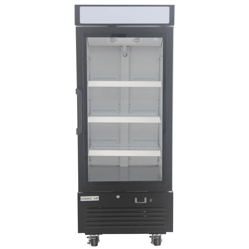 Nordic Air GRM-12C Single Door 25" Wide Glass Display Refrigerator-Phoenix Food Equipment