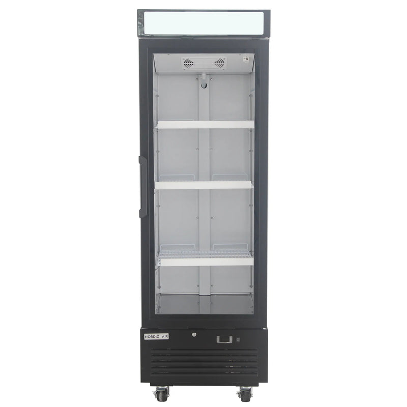 Nordic Air GRM-15C Single Door 25" Wide Glass Display Refrigerator-Phoenix Food Equipment