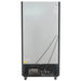 Nordic Air GRM-31C-S sliding door display refrigerator, rear view showing the back panel and compressor
