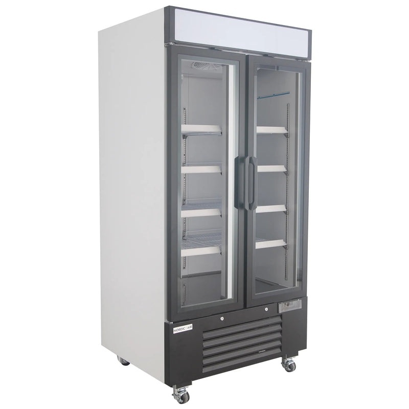 Nordic Air GRM-34C Double Door 40" Wide Glass Display Refrigerator-Phoenix Food Equipment