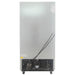 Nordic Air GRM-34C glass display refrigerator, rear view showing the grey back panel and bottom compressor