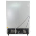 Nordic Air GRM-48C glass display refrigerator, rear view showing the grey back panel and bottom compressor