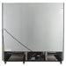 Nordic Air GRM-67C-S sliding door display refrigerator, rear view showing the back panel and compressors