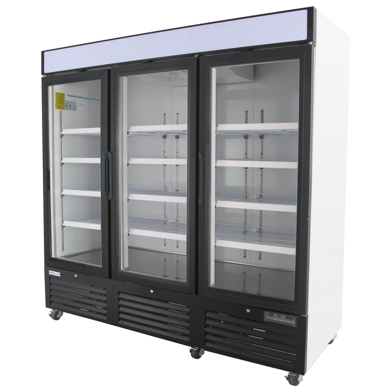 Nordic Air GRM-73C Triple Door 81" Wide Glass Display Refrigerator-Phoenix Food Equipment