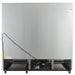 Nordic Air GRM-73C glass display refrigerator, rear view showing the grey back panel and bottom compressor