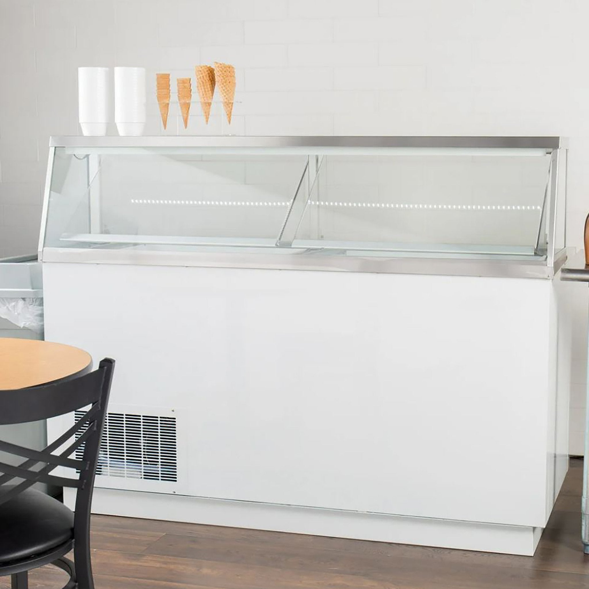Nordic Air IDF-68 Commercial 68" Ice Cream Dipping Freezer - 12 Tub Capacity-Phoenix Food Equipment