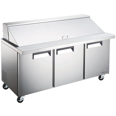 Nordic Air MSPT-70-30 Triple Door 70" Refrigerated Mega Top Sandwich Prep Table-Phoenix Food Equipment
