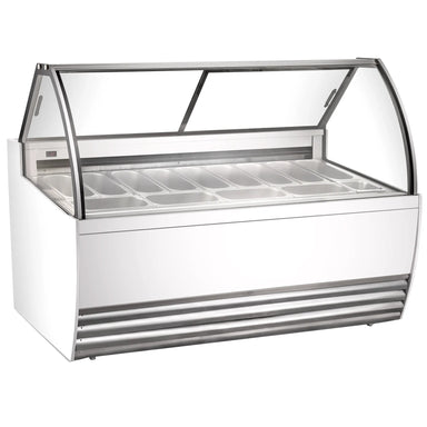 Nordic Air NGEL-13-COMP 69" Gelato Dipping Freezer - 13 Pan Capacity-Phoenix Food Equipment