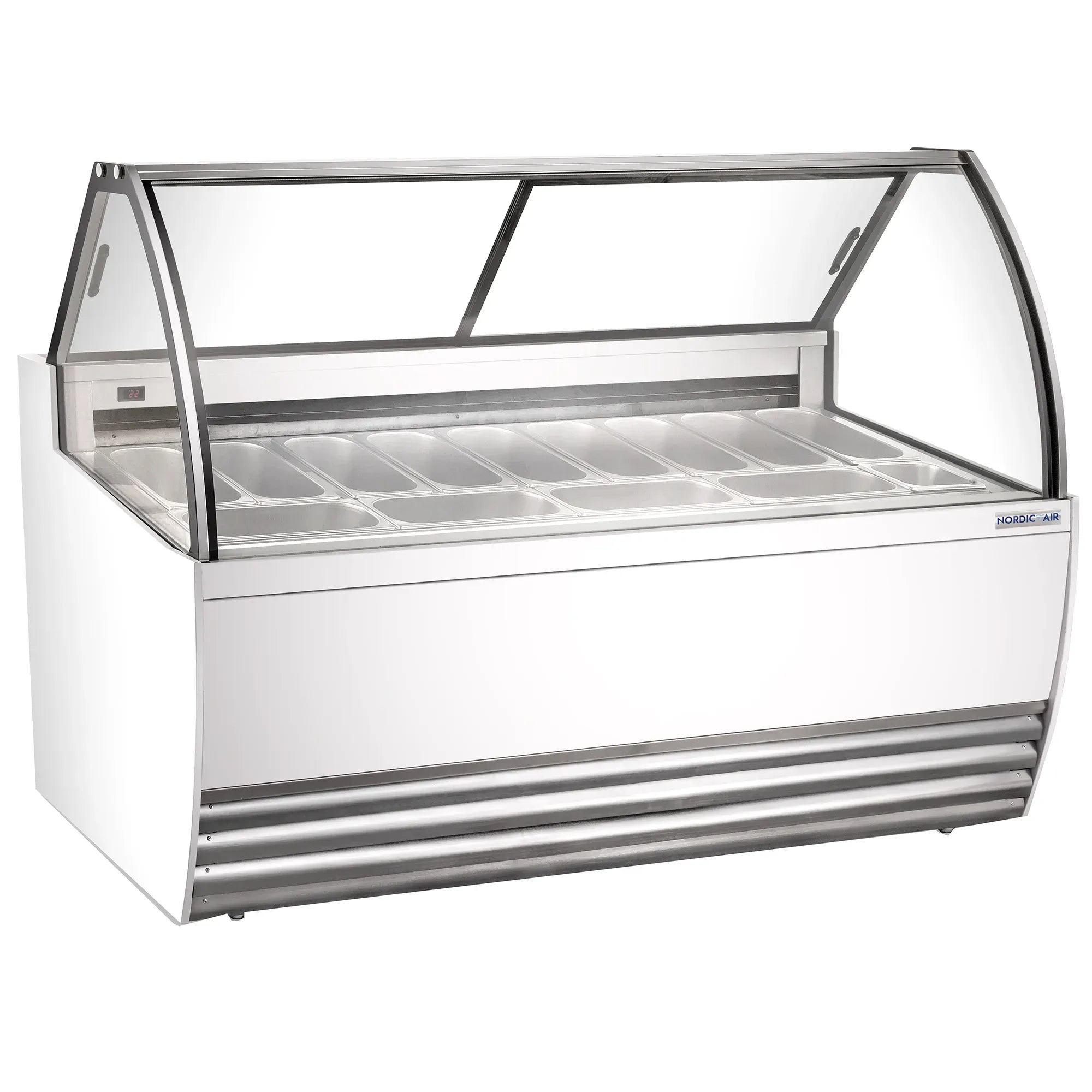 Nordic Air NGEL-13-COMP 69" Gelato Dipping Freezer - 13 Pan Capacity-Phoenix Food Equipment