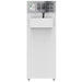 Nordic Air PHR-650L biomedical series pharmacy refrigerator, rear view showing the top mounted compressor