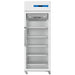 Nordic Air PHR-650L biomedical series pharmacy refrigerator in white with glass door and digital display, front view