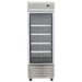 Nordic Air SGF-22C single glass door 27-inch wide stainless steel reach-in freezer, front view