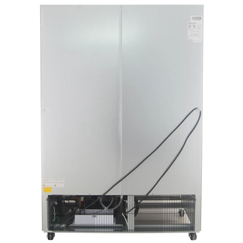 Nordic Air SGF-48C Double Glass Door 54" Wide Stainless Steel Freezer-Phoenix Food Equipment