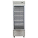 Nordic Air SGR-22C single glass door 27-inch wide stainless steel reach-in refrigerator, front view