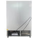 Nordic Air SGR-48C glass door refrigerator, rear view showing the back panel and bottom mounted compressor