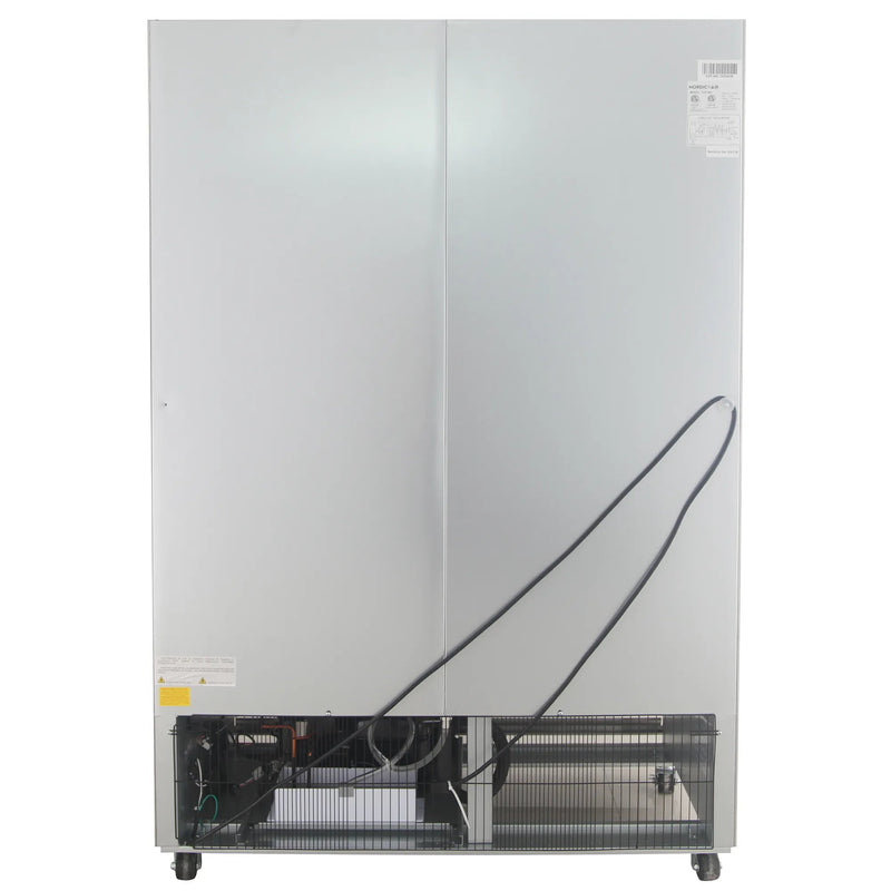 Nordic Air SGR-48C Double Glass Door 54" Wide Stainless Steel Refrigerator-Phoenix Food Equipment