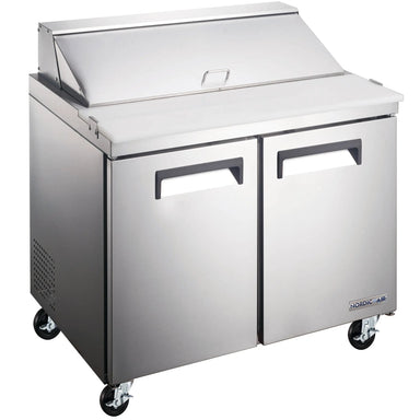 Nordic Air SPT-36-10 Double Door 36" Refrigerated Sandwich Prep Table-Phoenix Food Equipment