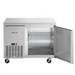 Nordic Air UCRS-44 side mounted refrigerated work table with door open showing the wire shelf inside