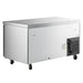 Nordic Air UCRS-60 side mounted refrigerated work table, rear view showing the stainless steel back and compressor
