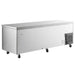 Nordic Air UCRS-94 side mounted refrigerated work table, rear view showing the stainless steel back and compressor