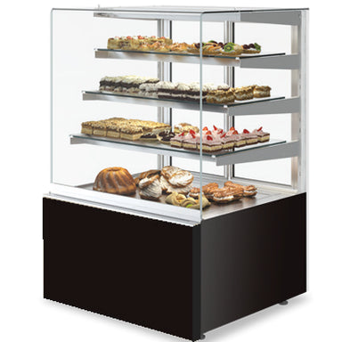 Nova CUBE Series Square Glass 3 Tier Refrigerated Pastry Display Case - Various Sizes-Phoenix Food Equipment