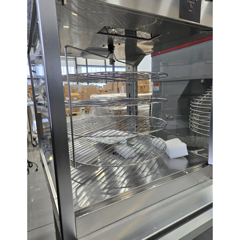 **OPEN BOX** Alpha ADW-158R Deluxe Glass Display Pizza/Food Warmer-Phoenix Food Equipment