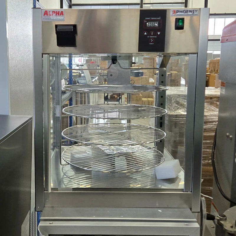 **OPEN BOX** Alpha ADW-158R Deluxe Glass Display Pizza/Food Warmer-Phoenix Food Equipment