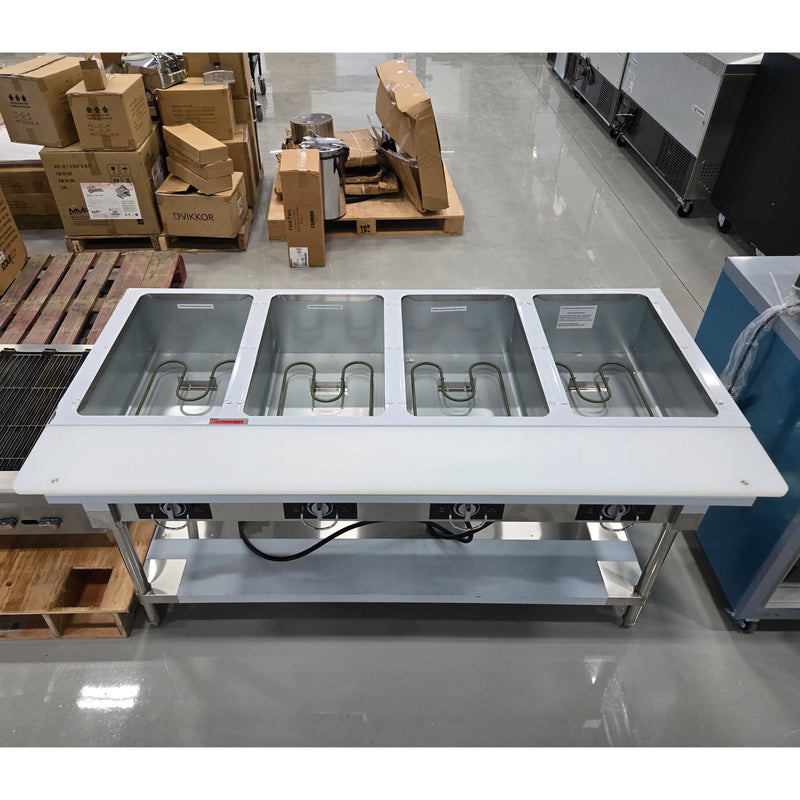 **OPEN BOX** Alpha AHT-4 Electric 4 Well Hot Table - NO WATER REQUIRED-Phoenix Food Equipment