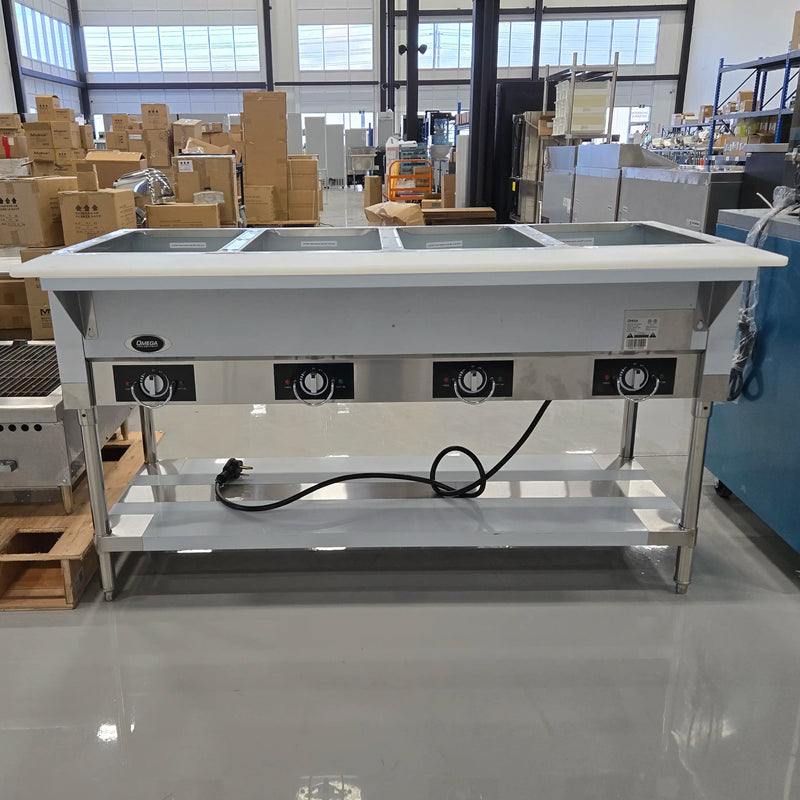 **OPEN BOX** Alpha AHT-4 Electric 4 Well Hot Table - NO WATER REQUIRED-Phoenix Food Equipment