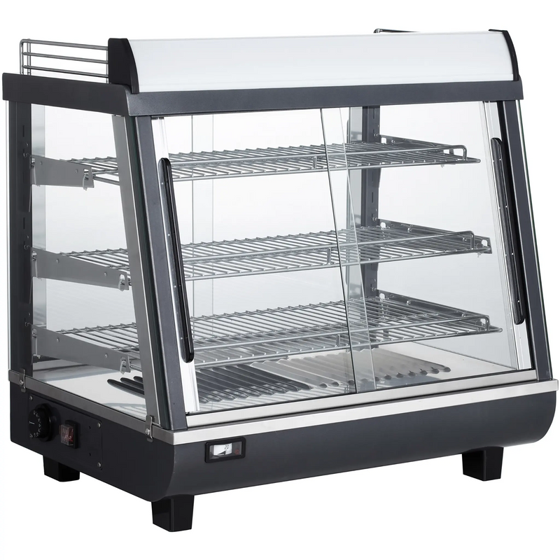 **OPEN BOX** Alpha APDW-27 Deluxe Glass Display 27" Food Warmer-Phoenix Food Equipment