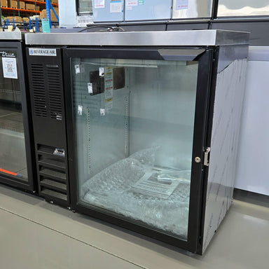 **OPEN BOX** Beverage Air BB36HC-1-G-B-27 Single 36" Glass Door Back Bar Cooler-Phoenix Food Equipment