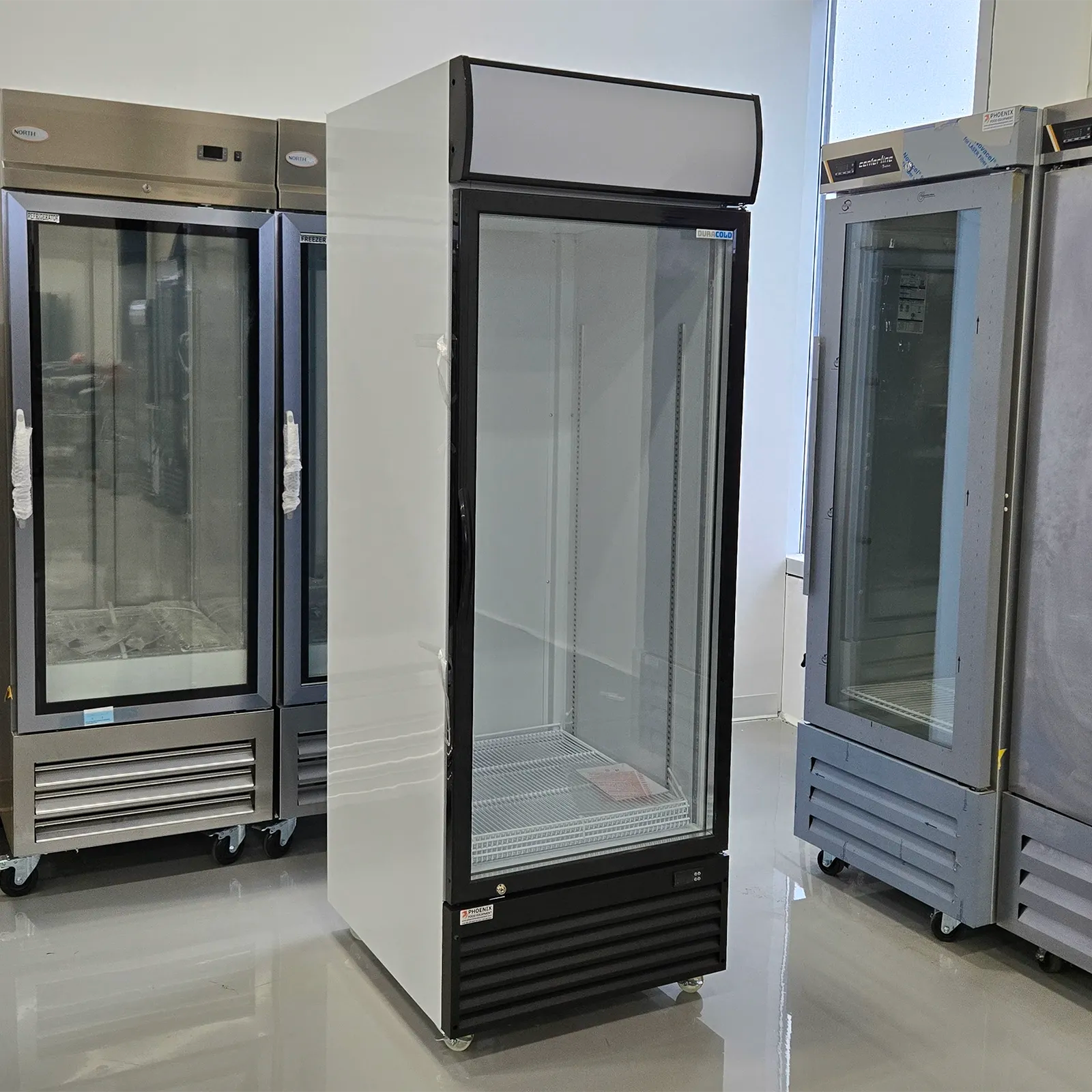 **OPEN BOX** Duracold P600WB Single Door 28" Wide Display Refrigerator-Phoenix Food Equipment