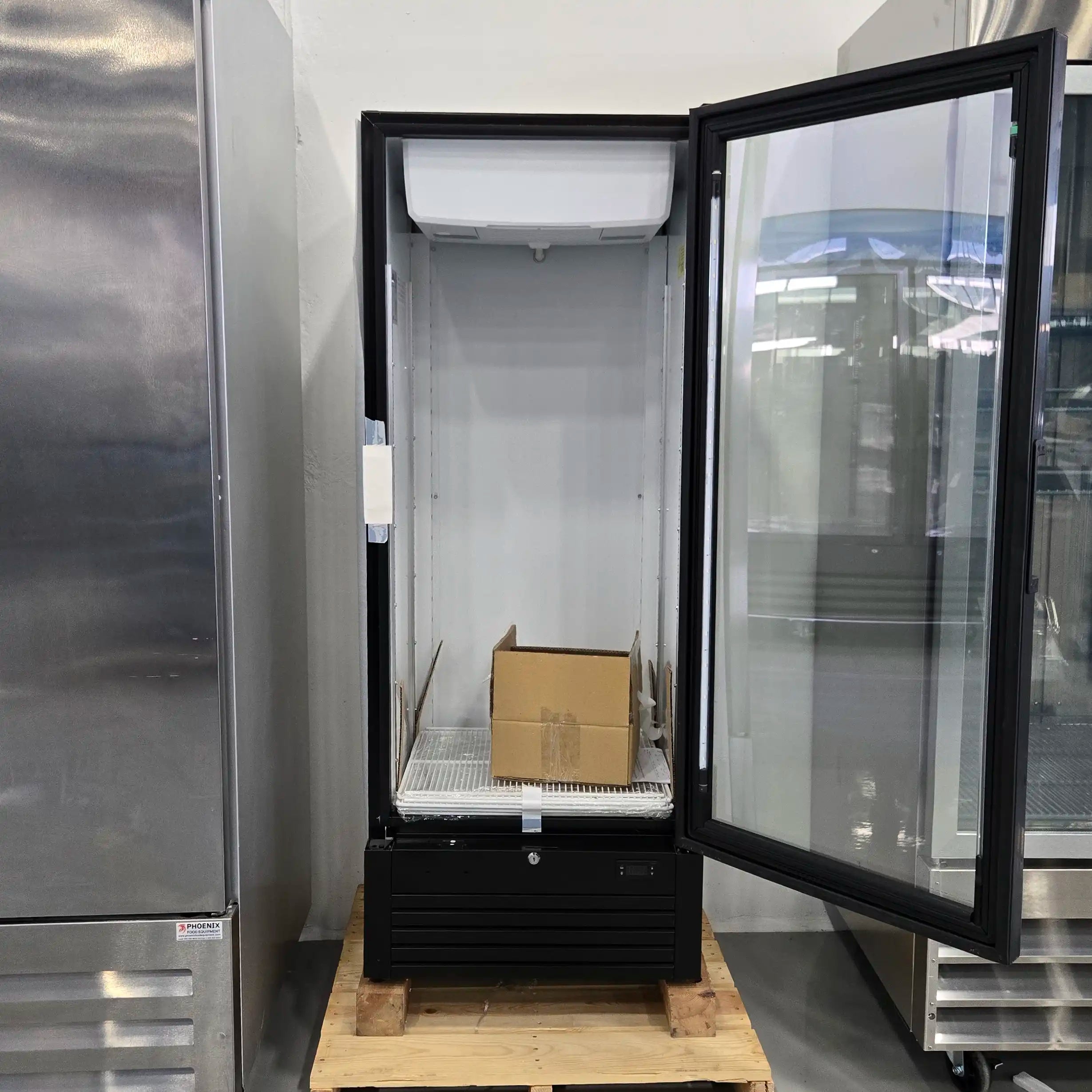 **OPEN BOX** Kool-It LX-14RB Single Door 25" Wide Display Refrigerator-Phoenix Food Equipment
