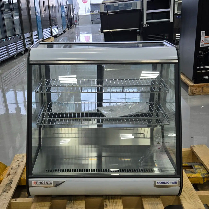 **OPEN BOX** Nordic Air NACP-27 Counter Top 28" Angled Glass Refrigerated Pastry Display Case-Phoenix Food Equipment