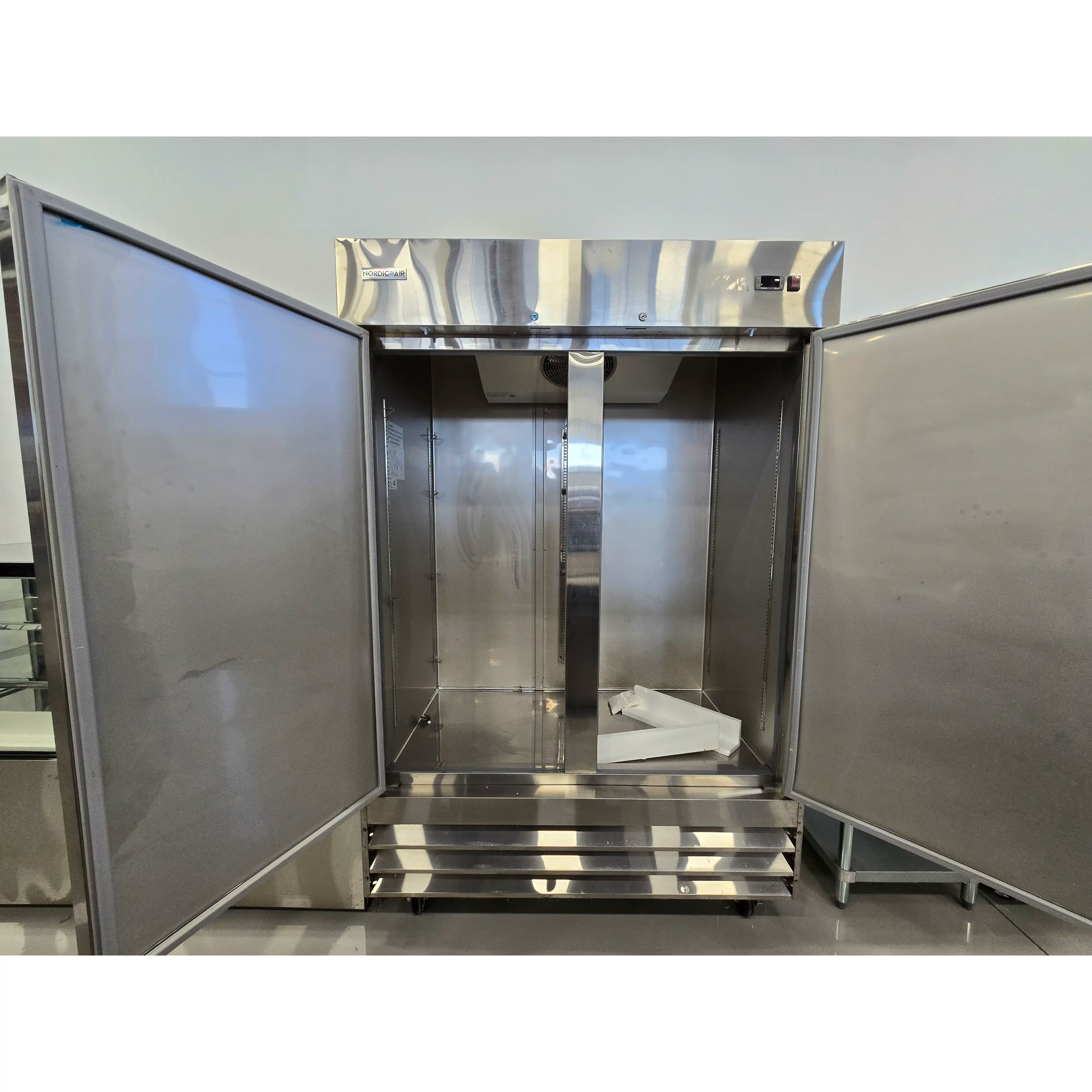 **OPEN BOX** Nordic Air SF-54 Double Solid Door 54" Wide Stainless Steel Freezer-Phoenix Food Equipment
