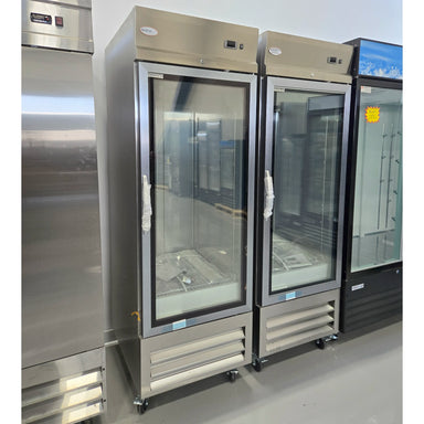 **OPEN BOX** Nordic Air SGR-22C Single Glass Door 27" Wide Stainless Steel Refrigerator-Phoenix Food Equipment