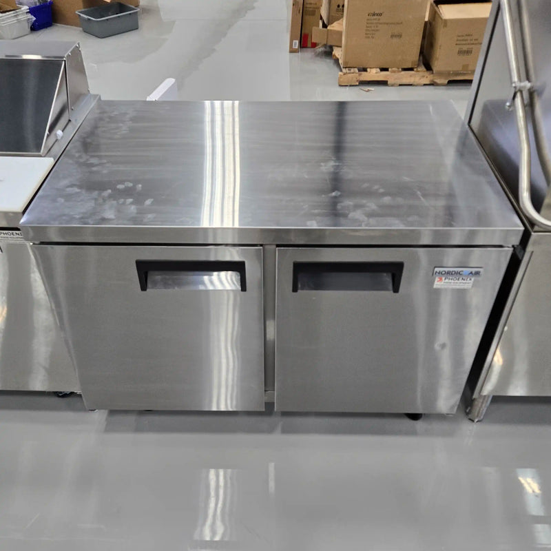 **OPEN BOX** Nordic Air UCR-47 Double Door 47" Refrigerated Work Table-Phoenix Food Equipment