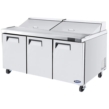 **OPEN BOX/SCRATCH & DENT**Atosa MSF8304GR Triple Door 72" Refrigerated Sandwich Prep Table-Phoenix Food Equipment
