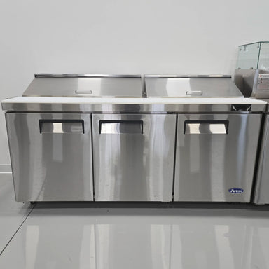 **OPEN BOX/SCRATCH & DENT**Atosa MSF8304GR Triple Door 72" Refrigerated Sandwich Prep Table-Phoenix Food Equipment